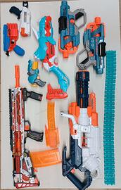 nerf pistole fucili armi 8 pezzi