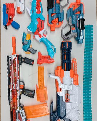 nerf pistole fucili armi 8 pezzi