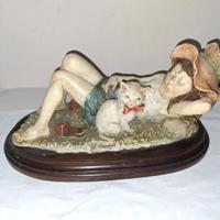 GIUSEPPE ARMANI - scultura Sleeping girl with cat