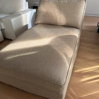 Cover per Ikea Kivik chaise longue Hillared beige