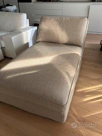 Cover per Ikea Kivik chaise longue Hillared beige