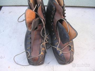 Vigonovo scarponi da sci in cuoio vintage