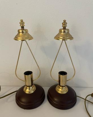 Coppia Lampade da Comodino Vintage