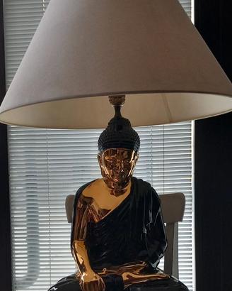 Lampada Budda in ceramica Ferlaro