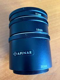 Tubi di prolunga per  macchina fotografica