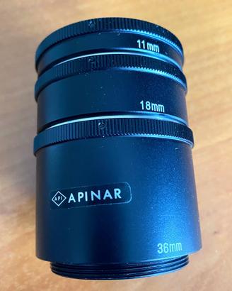 Tubi di prolunga per  macchina fotografica