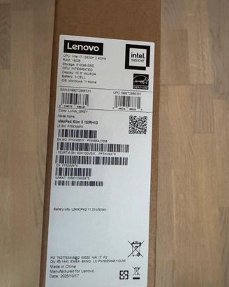 Lenovo Ideapad Slim 3 Nuovo sigillato