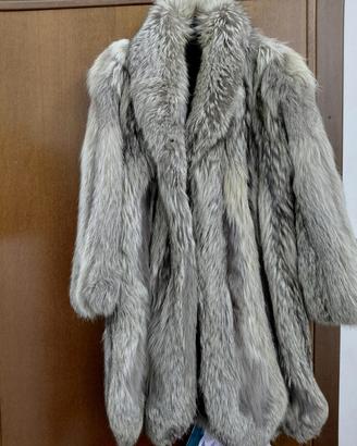 pelliccia volpe silver lunga