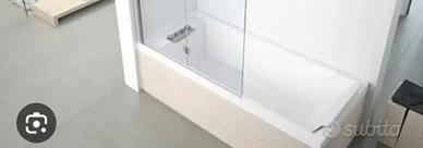 parete in vetro per vasca da bagno