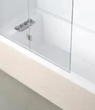 parete in vetro per vasca da bagno