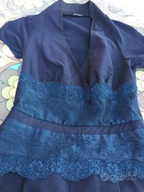 Abito pizzo blu