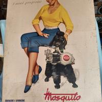 Pubblicità vintage su compensato 