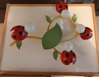Lampadario cameretta bambini coccinella
