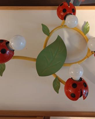 Lampadario cameretta bambini coccinella