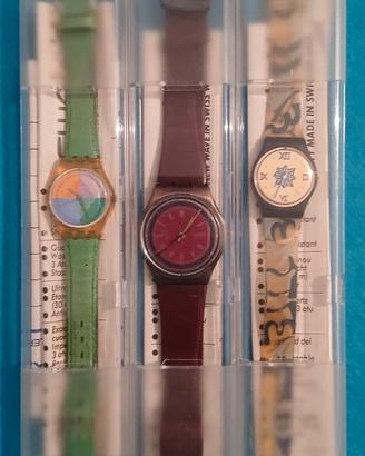 Lotto n. 3 Swatch Quartz degli Anni '90