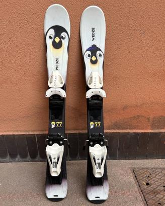 Sci bambino Wedze Pinguini 77 cm + attacchi