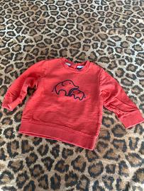 Felpa arancione bimba/o Kiabi tg 9 Mesi