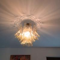 lampadario anni 60 vetro soffiato 