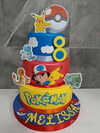 torta scenografica pokemon