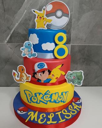 torta scenografica pokemon