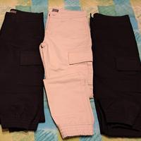 3 Pantaloni cargo uomo Cotton & Silk Tg. 46 Nuovi