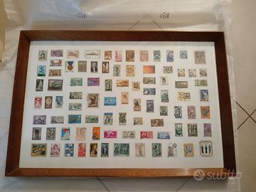 QUADRO CON FRANCOBOLLI