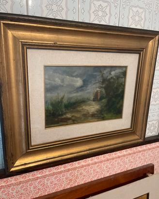 Quadro con cornice - strade di campagna - G. Orfeo