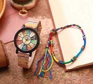 orologio da donna con braccialetti 