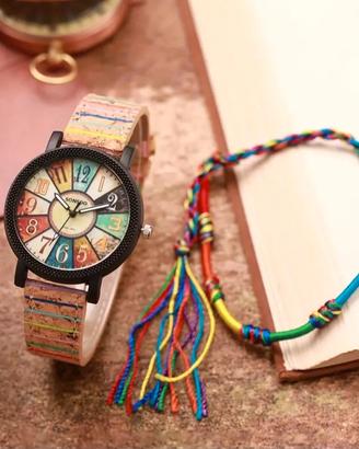 orologio da donna con braccialetti 