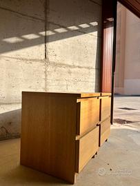 Coppia di comodini rovere