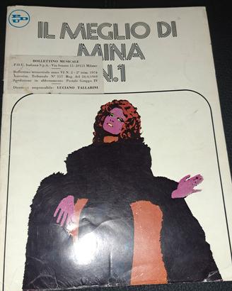 Spartito "Il Meglio di Mina N. 1" da collezione 