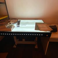 Tavolo luminoso da architetto/fotografo