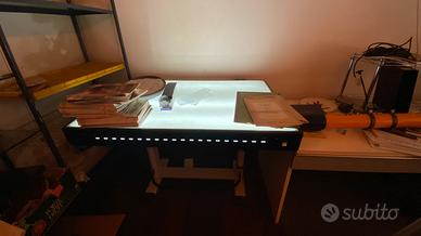 Tavolo luminoso da architetto/fotografo