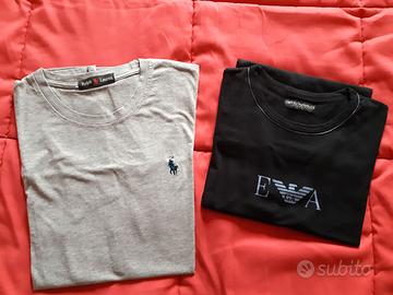 T-shirt Ralph lauren e Armani