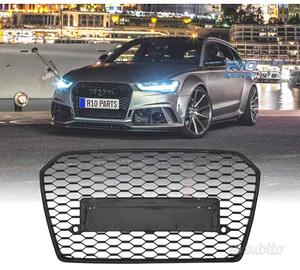 GRIGLIA PER AUDI A6 4G 14-18 LOOK RS6 NERO LUCIDO