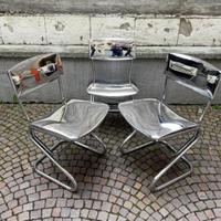 QUATTRO sedie argentate