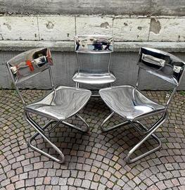 QUATTRO sedie argentate