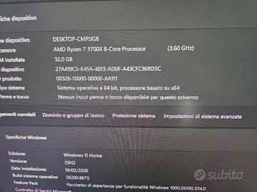 processore ryzen 7 3700x