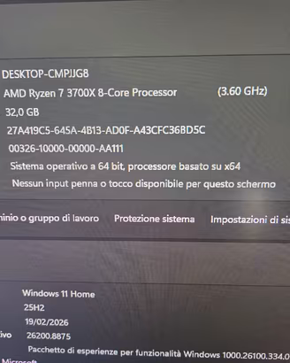 processore ryzen 7 3700x