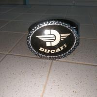 Cintura in pelle fibbia Ducati lunghezza cm100