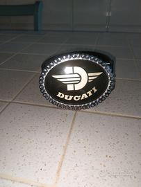 Cintura in pelle fibbia Ducati lunghezza cm100