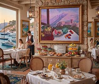 quadro d'autore arredo ristorante case vacanza b&b