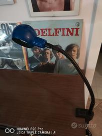 LAMPADA BLU CON MORSETTO