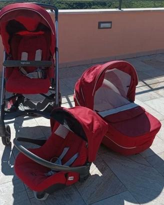 Trio Inglesina rosso + base ovetto