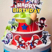torta Scenografica Spidey/Marvel Supereroi 