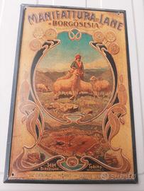 INSEGNA MANIFATTURA LANE TARGA IN RILIEVO