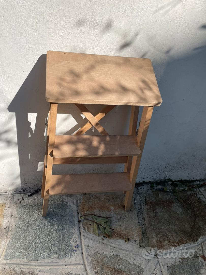 Scala A 3 Gradini IKEA BEKVÄM - In Faggio, Pieghevole, Portata 100 Kg - Foto 3