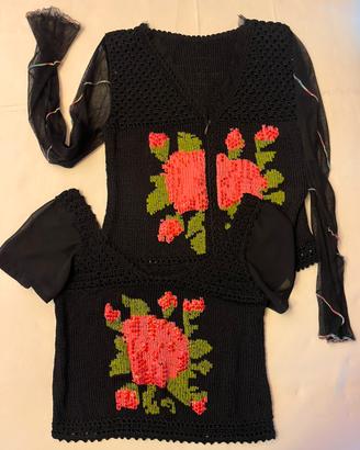 Top+golf  uncinetto vintage 65% viscosa