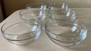 Set di 6 contenitori di vetro