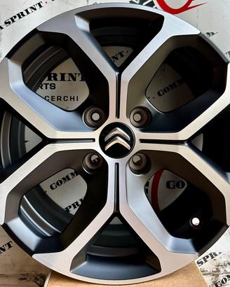 4 CERCHI IN LEGA ORIGINALI RAGGIO 16 CITROEN C3
